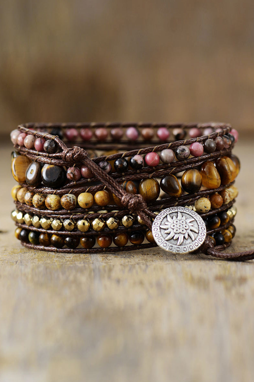 Natural Stone Layered Bracelet apparel & accessories