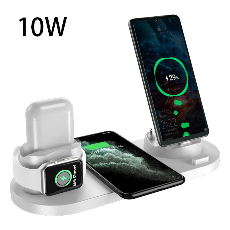 Wireless Charger For IPhone Watch 6 In 1 Fast Charging Dock Station HOME