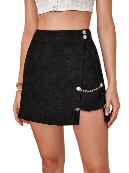 Summer New High Waist Slit Slim Skirt apparel & accessories