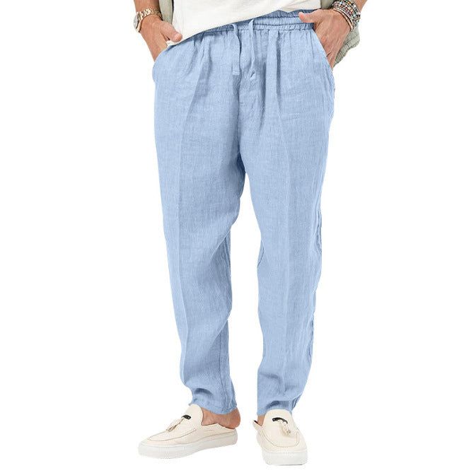 Men's Lace Up Straight Casual Pants apparels & accessories