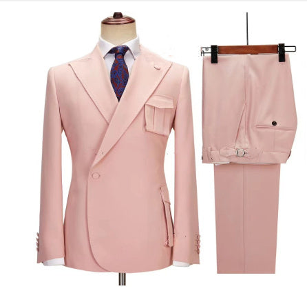 Suit Double Breasted Men's Striped Two-piece Set apparel & accessories