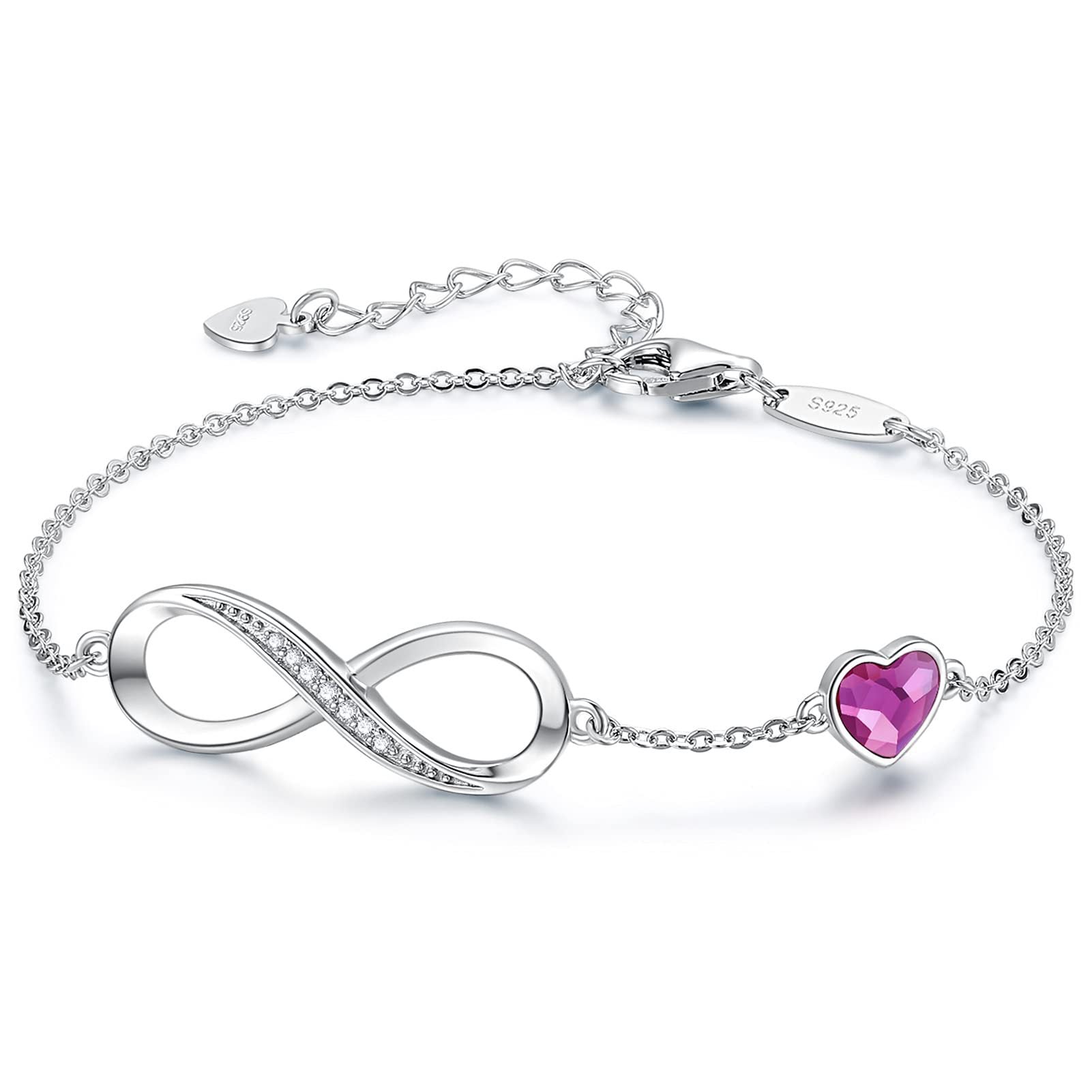 Classic Heart-shaped Zircon Eternal Bracelet Jewelry