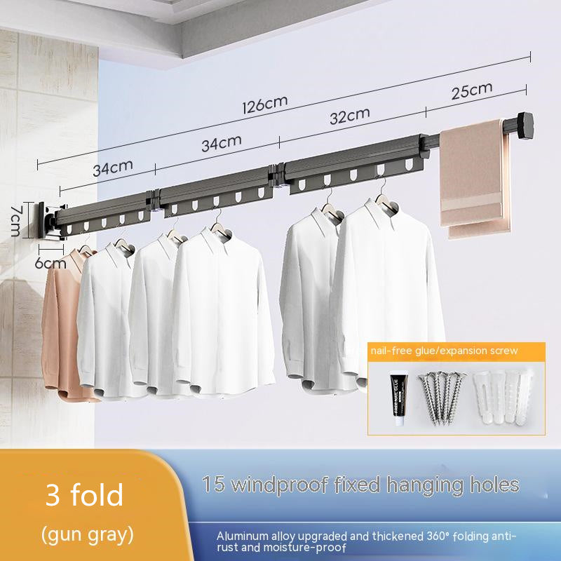 Suction Cup Folding Clothes Hanger Gadgets