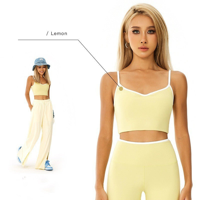 Camisole Sports Suit U-shaped Vest Fitness Yoga apparel & accessories