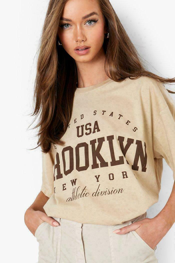 Summer Women's Simple Casual Round Neck Short Sleeves Printed T-shirt apparel & accessories