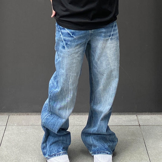 Men's American High Street Loose Straight Leg Micro Flared Pants apparel & accessories