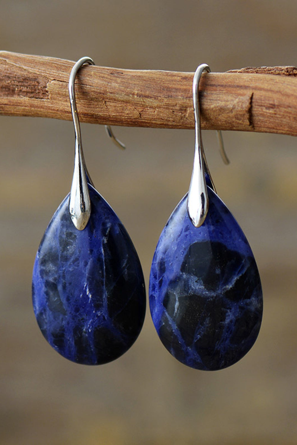 Natural Stone Teardrop Earrings apparel & accessories