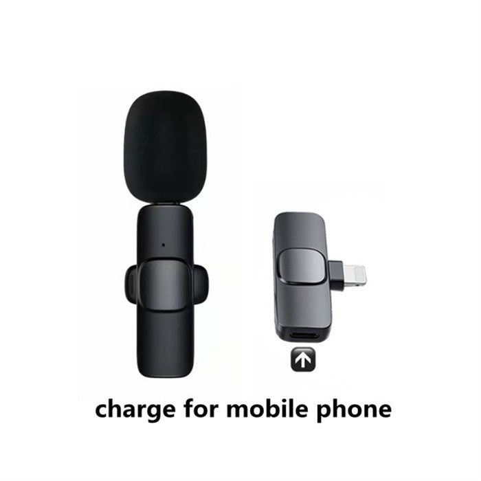 Wireless Lavalier Microphone Portable Audio Video Recording Mini Mic For I Phone Android Long Battery Life Live Broadcast Gaming Gadgets