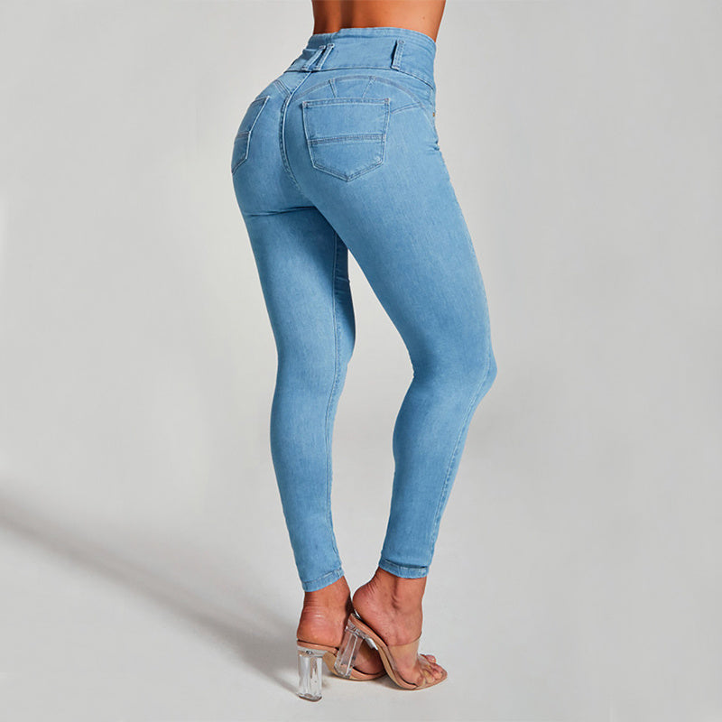 High Waist Jeans Women's Skinny Trousers Tight Stretch Shaping And Hip Lifting Pants apparel & accessories