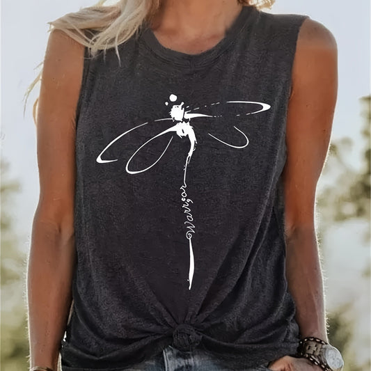Women's Printed Sleeveless T-shirt apparel & accessories
