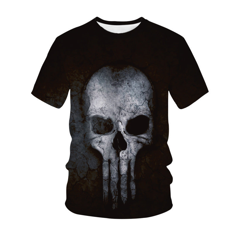 Skull Casual Short-sleeved Men's T-shirt T-Shirts & hoodies