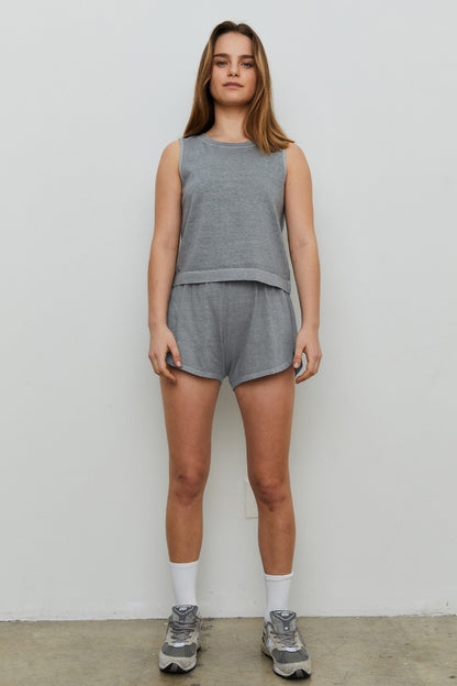 THE BLANK LAB Round Neck Crop Tank Bottom wear