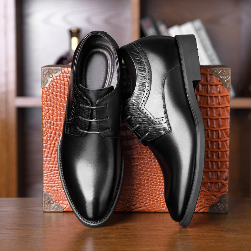 Business Formal Wear Leather Shoes Men's Pointed Casual Shoes Shoes & Bags