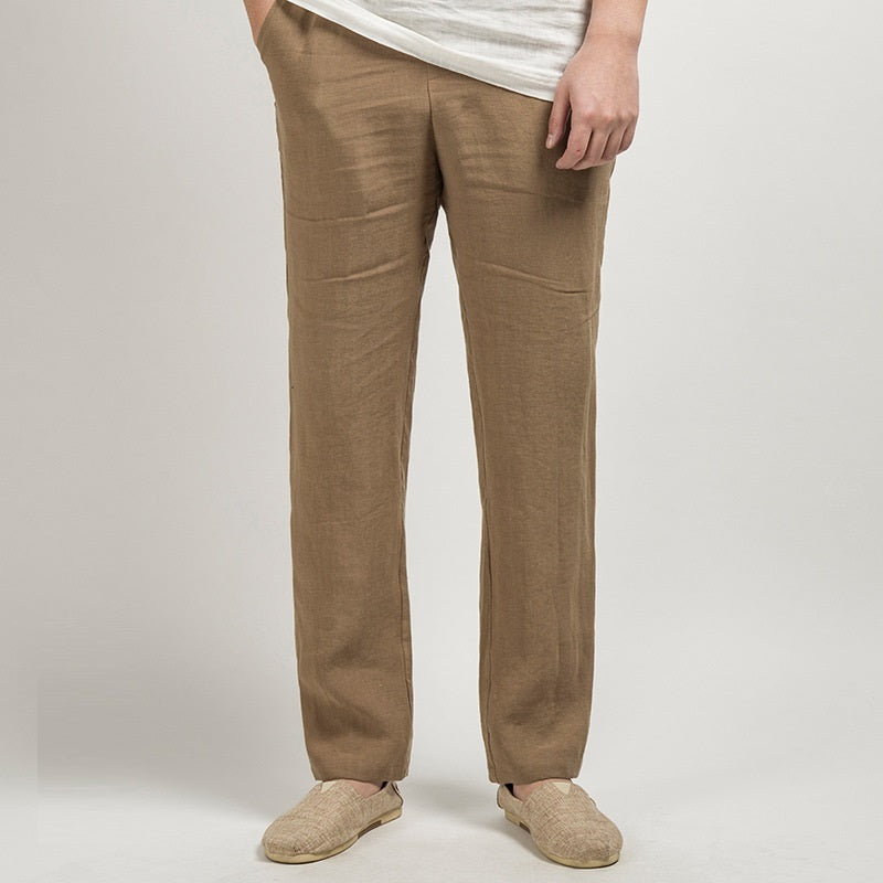 Chinese Style Men's Linen Men's Casual Pants apparel & accessories