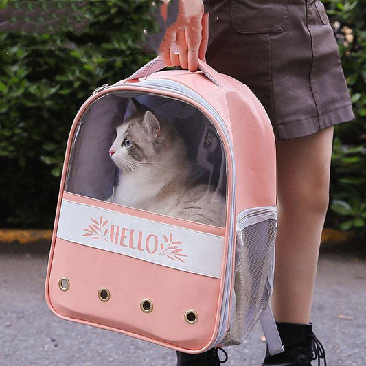 Colorblock Backpack For Pets Pet Backpack