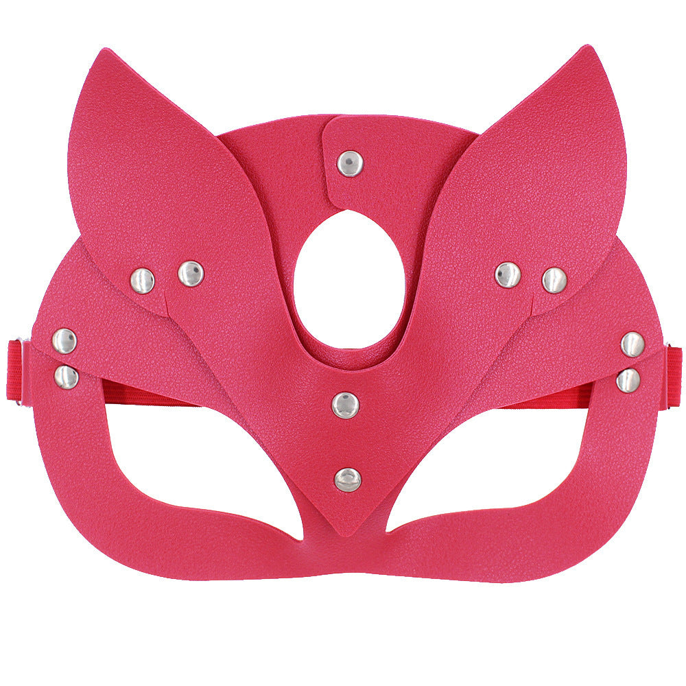 Personalized PU Leather Fox Mask halloween