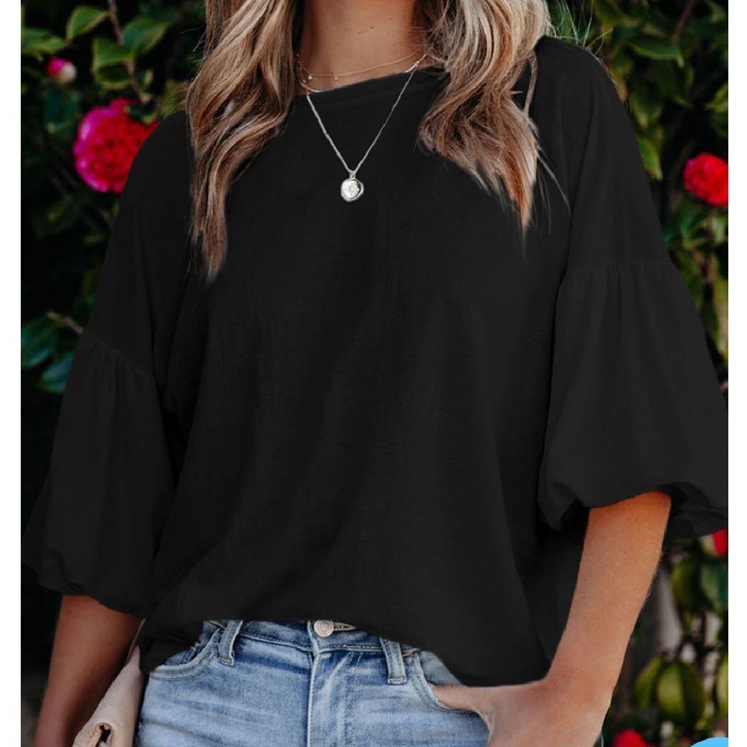 Women's Puff Sleeve T-shirt apparel & accessories