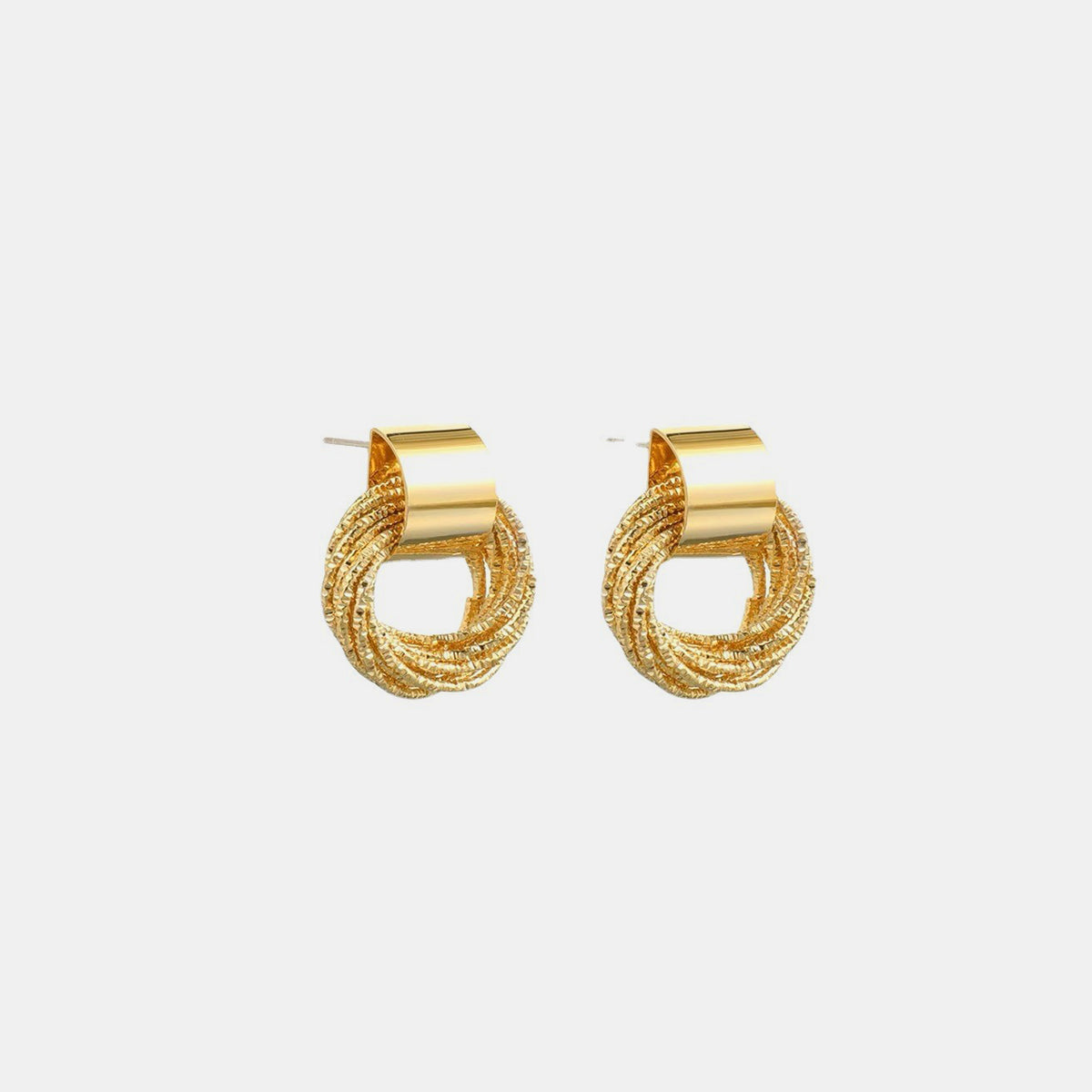 Alloy Gold-Plated Drop Earrings apparel & accessories