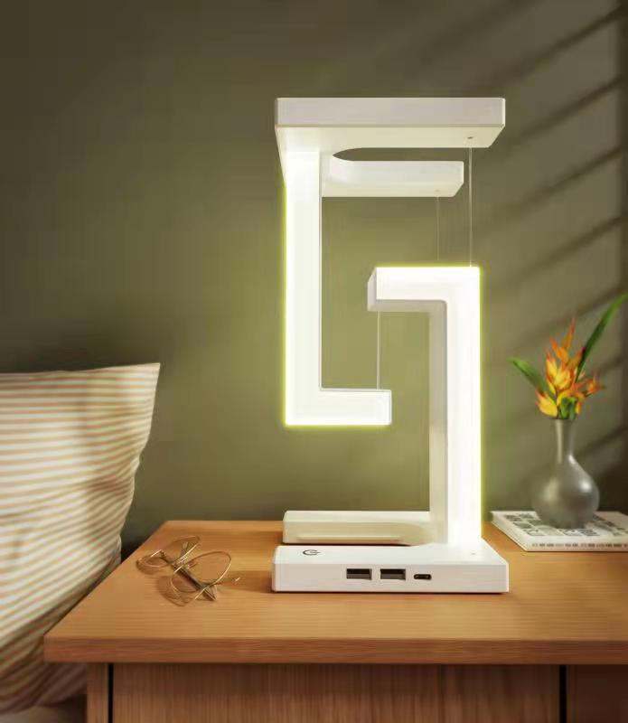 Creative Smartphone Wireless Charging Suspension Table Lamp Balance Lamp Floating For Home Bedroom HOME