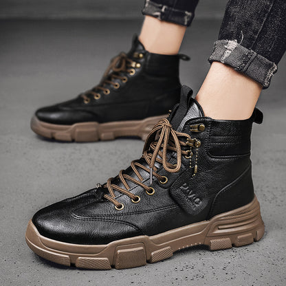 Fashionable Men High Top Tooling Boots Shoes & Bags