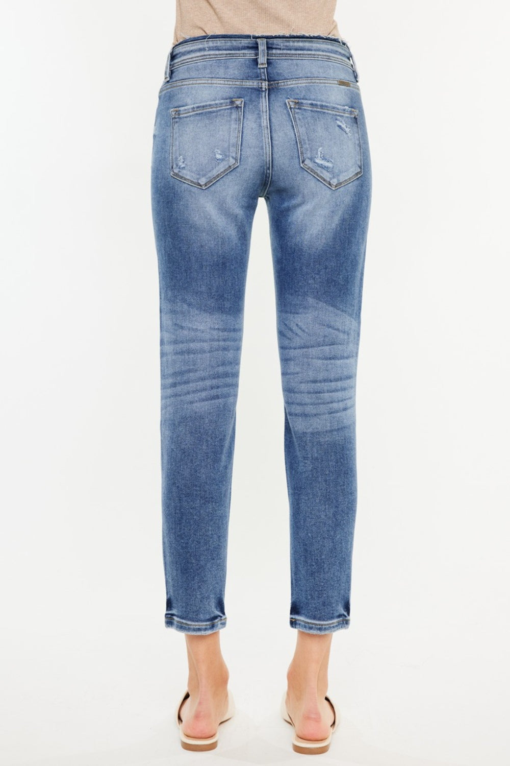 Kancan High Rise Distressed Mom Jeans Bottom wear