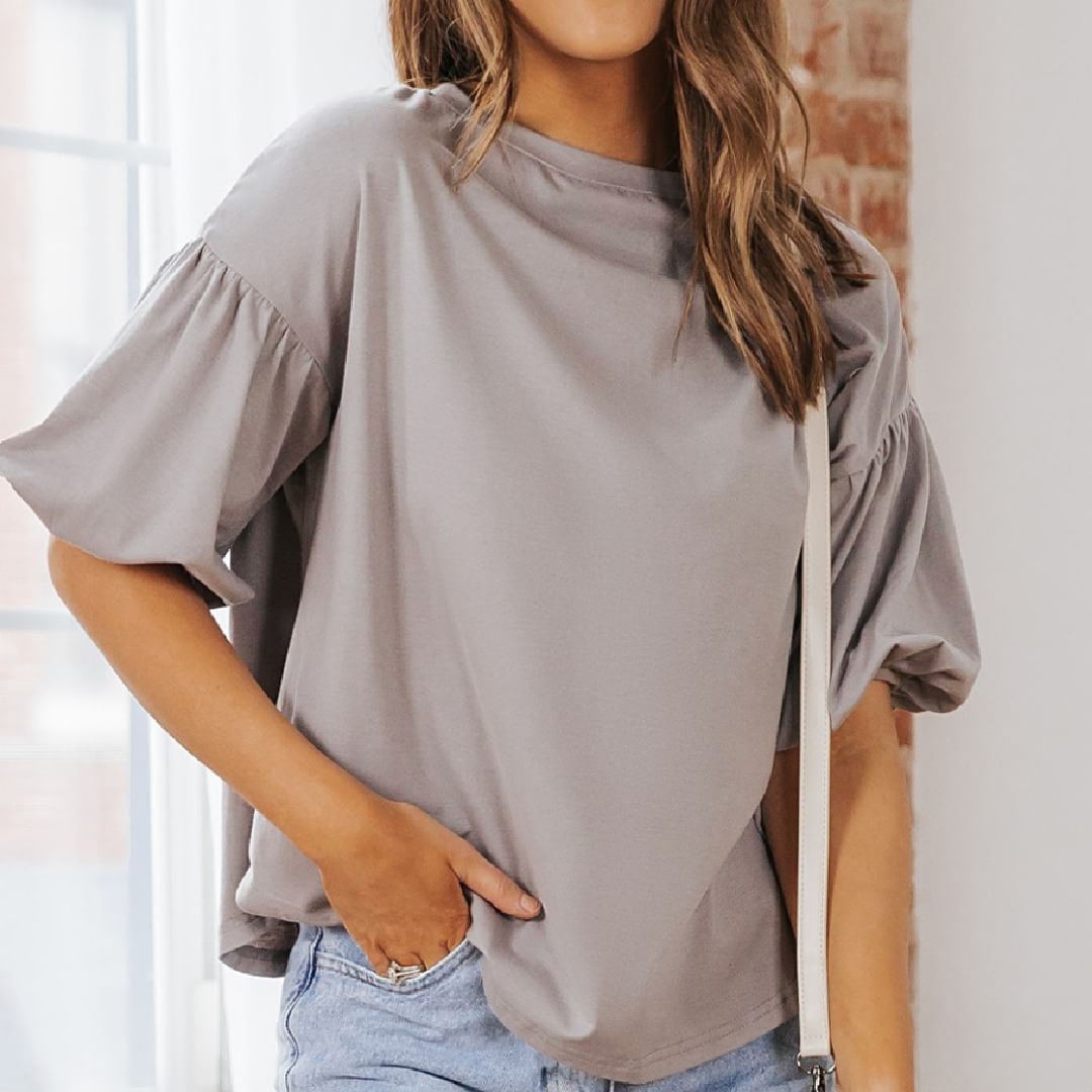 Women's Puff Sleeve T-shirt apparel & accessories