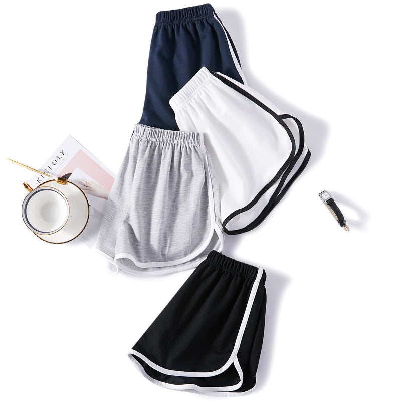 High waist three-quarter sports shorts apparel & accessories