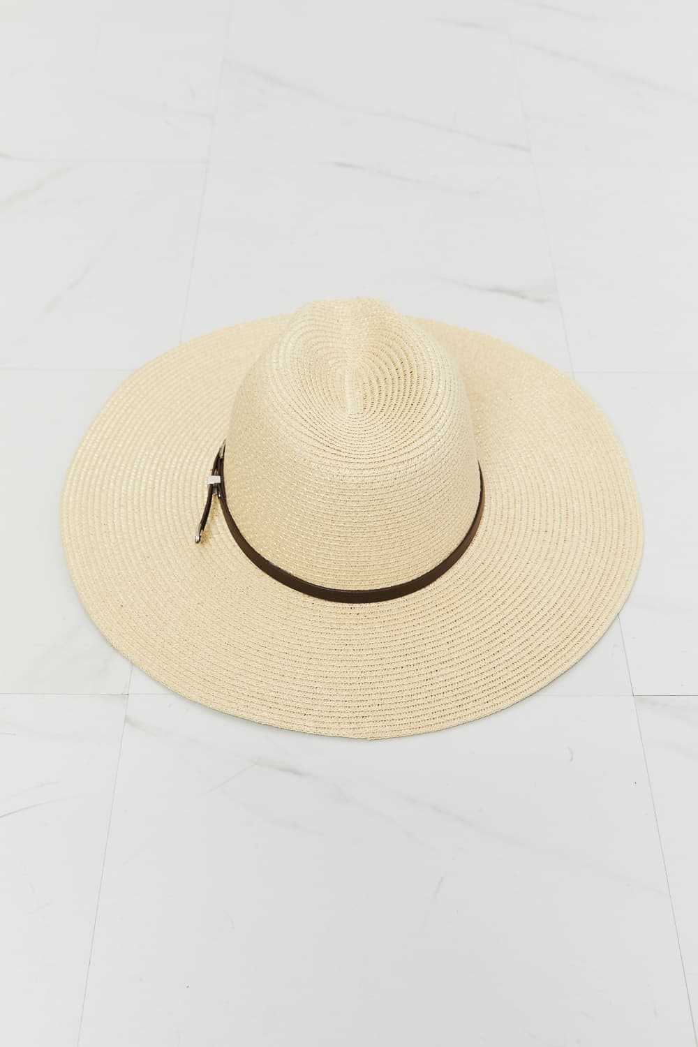 Fame Boho Summer Straw Fedora Hat apparel & accessories