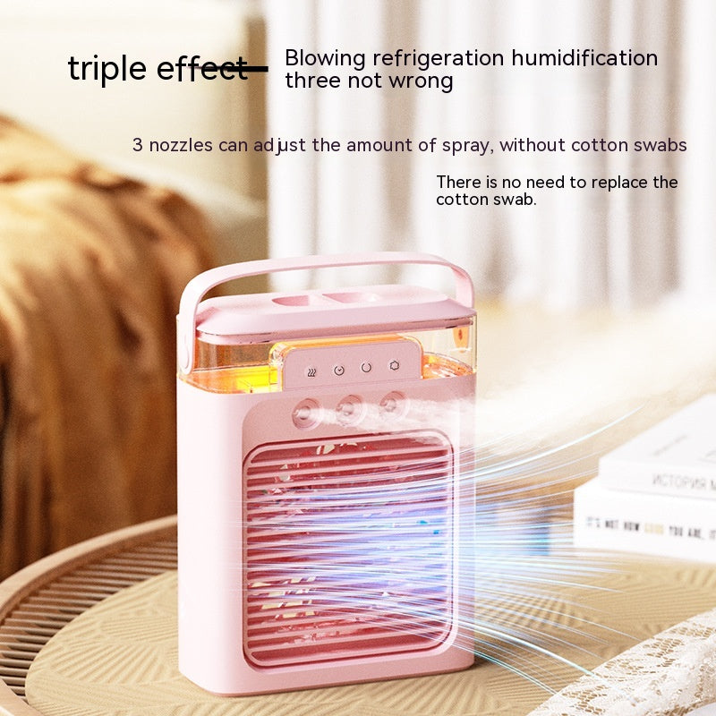 Multifunctional Humidifier Atomization Air Cooler Desktop Fan HOME