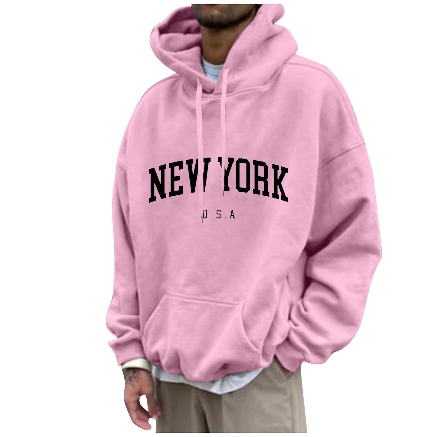 Men's Fashion Long Sleeve Hoodie men's clothing