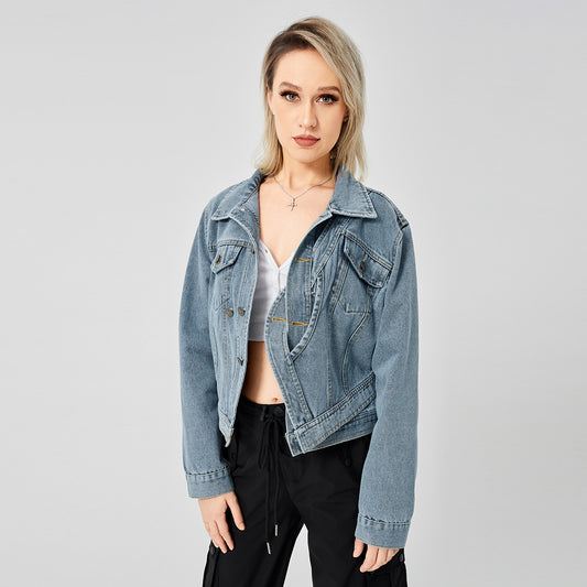 Women's Denim Long Sleeve Jacket apparels & accessories