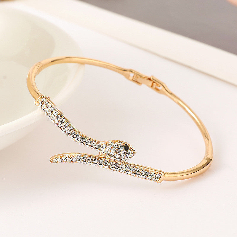 Bracelet Gang Drill Diamond Gold Plated Jewelry