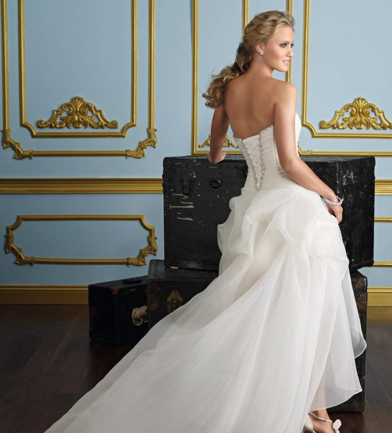 Short and long long tube top sweet European and American wedding dress apparel & accessories