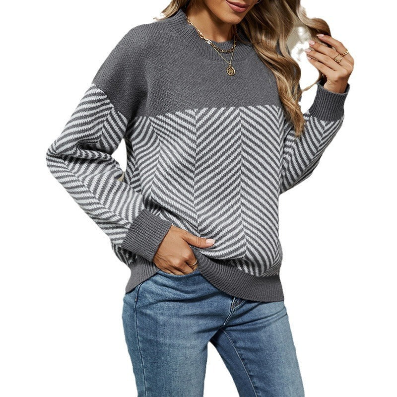 Striped Sweater Women's Long Sleeve apparels & accessories