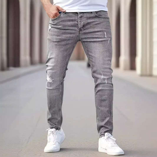 American-style Slim-fit Stretch Jeans men's clothing