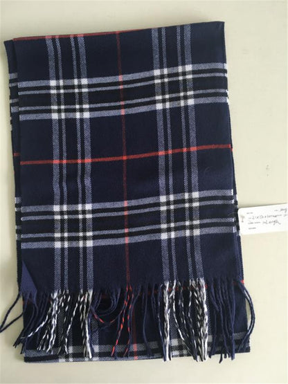 Faux Cashmere Scarf Solid Color Winter Men's Scarves