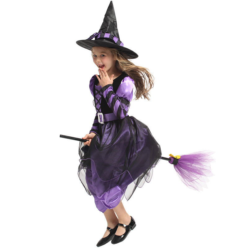 Children's magic witch costume halloween