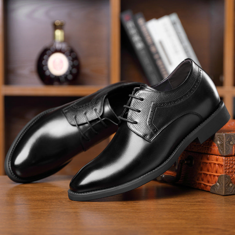 Business Formal Wear Leather Shoes Men's Pointed Casual Shoes Shoes & Bags