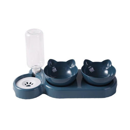 Cat Bowl Anti-tumble Automatic Feeder Water Fountain Pet feeder