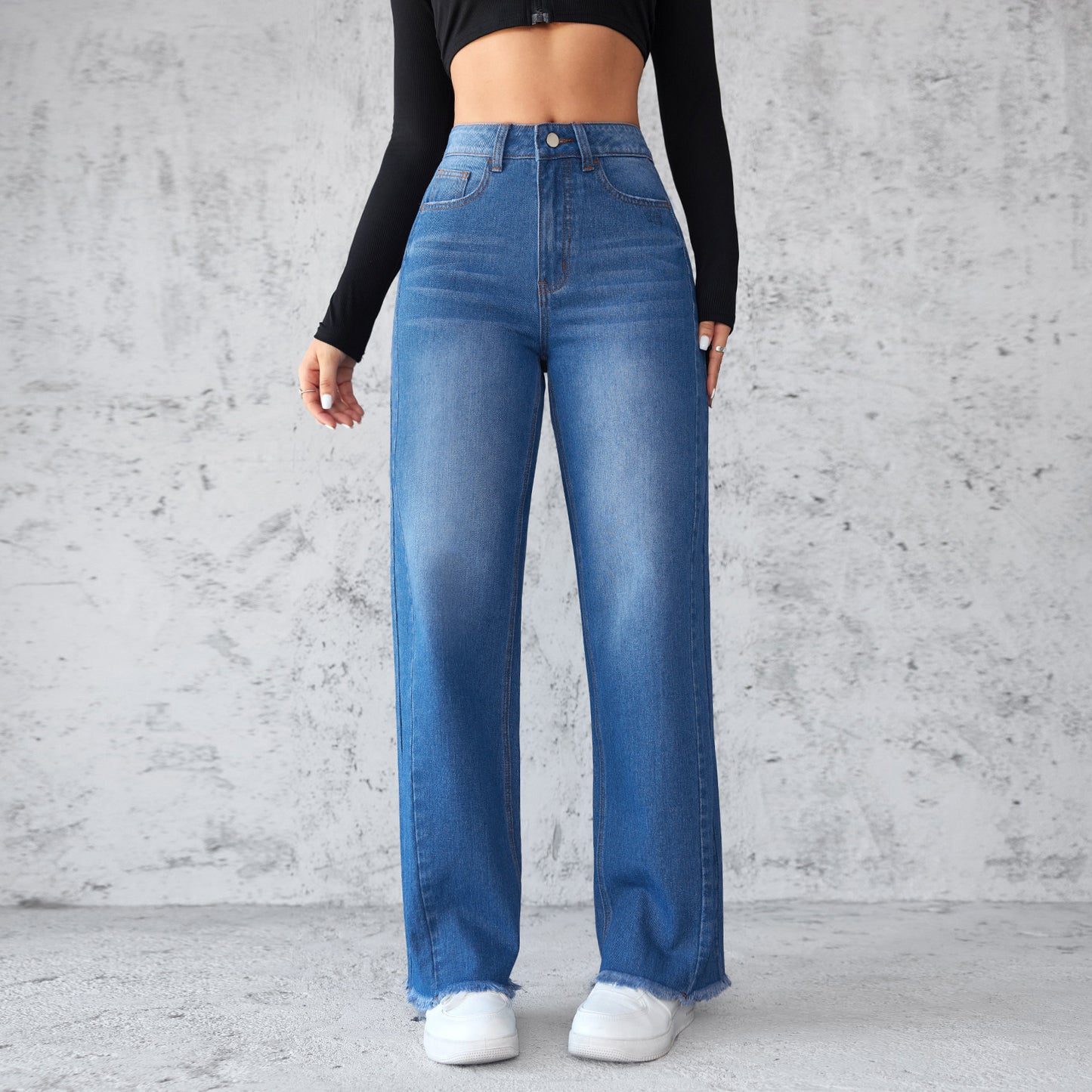 Fashion Straight Wide Leg Jeans apparels & accessories