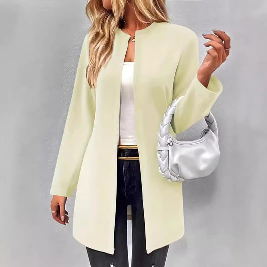 Women's Coat Idle Style Loose Plus Size Solid Color Cardigan Women's Clothes apparels & accessories