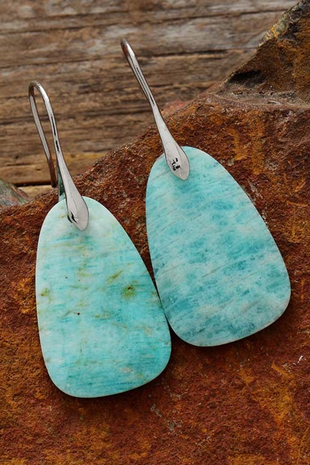 Natural Stone Dangle Earrings apparel & accessories