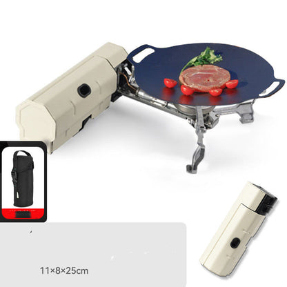Camping Gas Stove Portable Folding Cassette Stove Outdoor Hiking 0