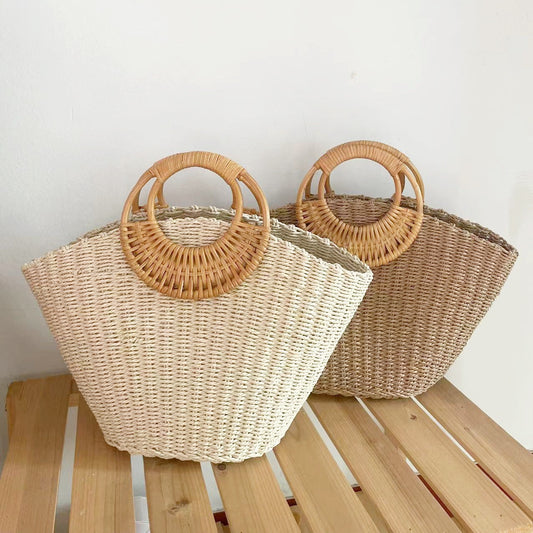 Handheld Grass Woven Simple Woven Women's Bag apparel & accessories