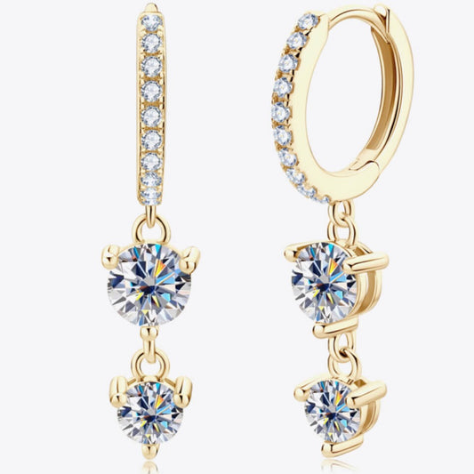 Adored Be The One Moissanite Drop Earrings apparel & accessories
