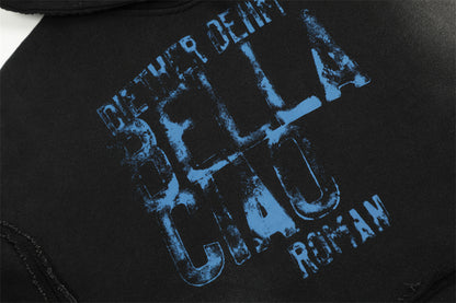 Spray Painting Old Dirty Sweater For Men T-Shirt