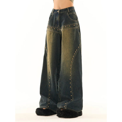 Blue Washed Low Waist Jeans For Women apparel & accessories