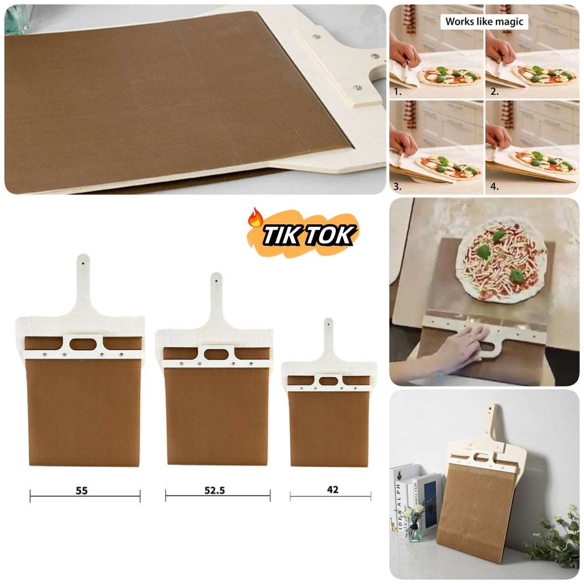 Sliding Pizza Peel Shovel Storage Board HOME