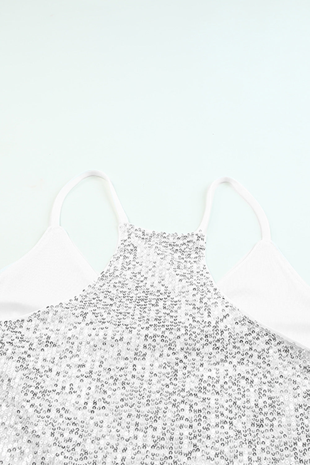 Sequin V-Neck Cami Top apparel & accessories