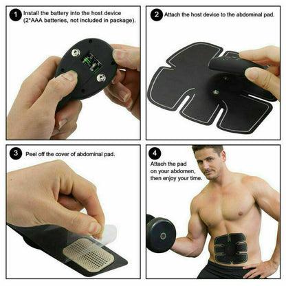 Electric Muscle Toner Machine ABS Toning Belt Simulation Fat Burner Belly Shaper fitness & sports